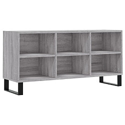 Maison Chic Meuble TV scandinave gris - Banc TV pour salon Sonoma 103,5x30x50 cm bois d'ingénierie -MN84610