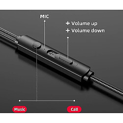 Universal Connecté à un casque bouchon d'oreille 3,5 mm, micro stéréo (bouchon d'oreille) (rose) pas cher