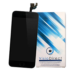 Visiodirect Ecran complet pour IPHONE 6 noir (avec nappes et bouton home) vitre tactile et ecran LCD Téléphone portable 