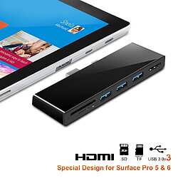 Avis Wewoo HUB SK-S5H 3 x USB 3.0 + HDMI + Lecteur de carte mémoire SD / TF Adaptateur HUB 4K HDMI Noir