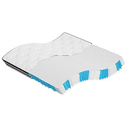 vidaXL Matelas à ressorts ensachés moyen 200x200 cm