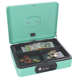 Rottner Pro Box Two Caisse à monnaie turquoise avec fermeture à clé