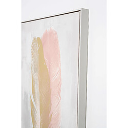 Acheter Pegane Ensemble de 2 tableaux peinture à l'huile sur toile, peinte abstraite avec cadre en bois blanc - Longueur 120 x Profondeur 4 x Hauteur 120 cm