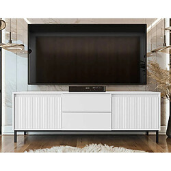 Bestmobilier Girona - meuble tv - blanc - 174 cm