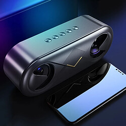 Wewoo Mini enceinte Bluetooth Haut-parleur pour mini-carte portable S6 (noir)