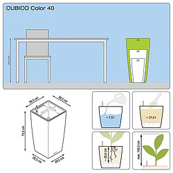 Cubico Color 40 - kit complet, muscade 8 L 75 cm