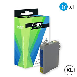 TONER SERVICES Compatible Epson Colibri Cartouche Cyan C13T08024010 (T0802) 