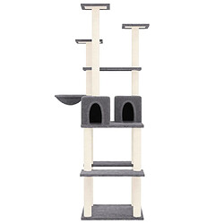 Avis Arbre à chat avec griffoirs,niche pour chat en sisal Gris foncé 167 cm -MN73511