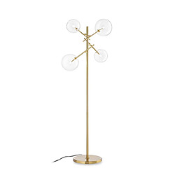 Ideal Lux Lampadaire à 4 bras multiples en laiton Matériau : Verre,MétalColoris : LaitonNombre d'ampoules : 4Type d'ampoule : G4Puissance max par ampoule (W) : 2Ampoules incluses : OuiIP : 20Hauteur en Cm : 166Diamètre