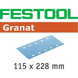 Abrasifs FESTOOL STF 115x228 P100 GR - Boite de 100 - 499632 