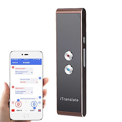 Wewoo T8 Handheld Pocket Smart Translator Traducteur de la parole en temps réel avec double micro, soutien 33 langues or