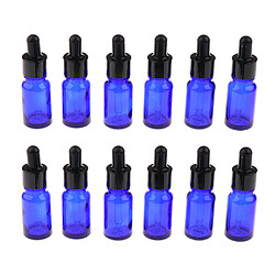 12 pièces vide bouteille d'huile essentielle verre liquide aromathérapie compte-gouttes 10ml