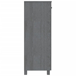 Avis vidaXL Armoire à chaussures HAMAR Gris foncé 85x40x108 cm Pin massif