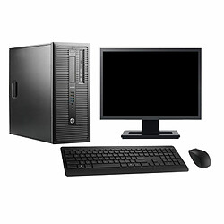 PC Tour HP ProDesk 600 G1 Ecran 22" i3-4130 RAM 16Go SSD 120Go Windows 10 Wifi - Occasion