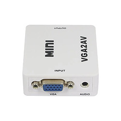 Universal Adaptateur VGA à AV RCA Mini 1080p Convertisseur avec audio VGA2AV CVBS + HDTV PC PS4 PS4 PS3 | Mini VGA | VGA à VGA à AV RCA pas cher