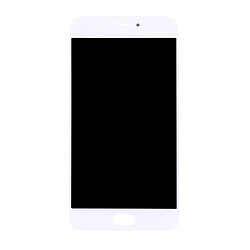 Wewoo Pièce détachée Meizu Pro 6 blanc Écran LCD + Tactile Digitizer Assemblée