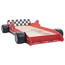 vidaXL Lit voiture de course pour enfants 90 x 200 cm Rouge