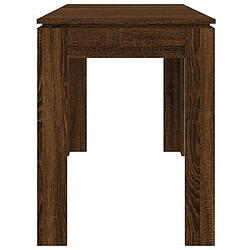 Acheter vidaXL Table à dîner Chêne marron 120x60x76 cm bois d'ingénierie