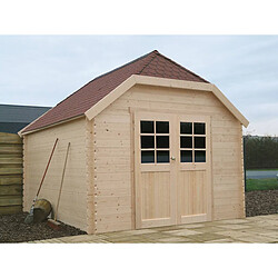 Solid Abri jardin bois Limerick - 11.56 m² - 2.98 x 3.88 x 2.95 m - 28 mm