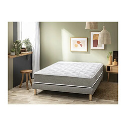 Somdream Ensemble Matelas + sommier DEAMACCESS - 160x200 - Epaisseur 24 cm - 100 % ressorts ensachés - 7 zones de confort- Ferme - SOMDR