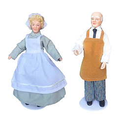 2x1:12 Maison De Poupée Miniature En Porcelaine Poupée Modèle Petite Belle Fille Garçon