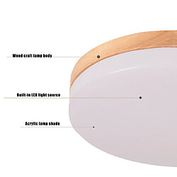 Acheter Stoex 26CM Plafond Moderne À Led Plafonnier en Bois Pour Lafonniers Intérieurs Couloir Chambre Cuisine Salon 3000K