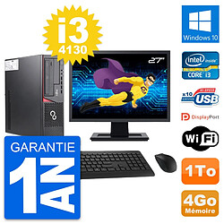 PC Fujitsu E720 DT Ecran 27" Intel i3-4130 RAM 4Go Disque 1To Windows 10 Wifi · Occasion 