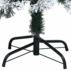 Acheter vidaXL Sapin de Noël artificiel avec neige floquée vert 180 cm PVC