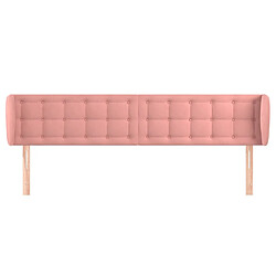 Avis Maison Chic Tête de lit scandinave avec oreilles,meuble de chambre Rose 203x23x78/88 cm Velours -MN70146