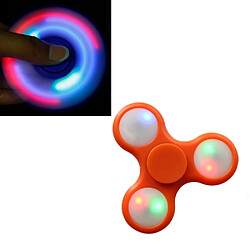 Shopinnov Hand spinner fidget spinner plusieurs modes lumineux ou non lumineux modele orange