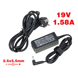 Kalea-Informatique Alimentation pour PC Portable 19V 1.58A embout 2.5x5.5mm - Equivalent Toshiba PA3743U-1ACA, PA3743E-1AC3, PA3467U-1ACA, PA-1300-03, G71C0009T118.