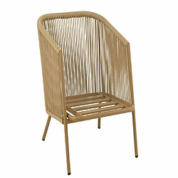 Inside 75 Fauteuil de jardin ELISA en Aluminium et corde beige pas cher