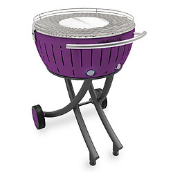 Barbecue à charbon portable 60cm lilas - lg-li-600 - LOTUSGRILL 