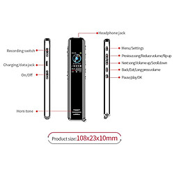 Acheter Dictaphone Écran Couleur HD 32GB Enregistreur Vocal Portable Haute Qualité YONIS