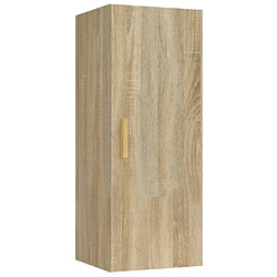 vidaXL Armoire murale Chêne sonoma 34,5x34x90 cm Bois d'ingénierie