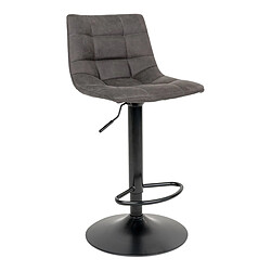 House Nordic Tabouret de bar Gris Foncé MIDDELFART Pieds Noir