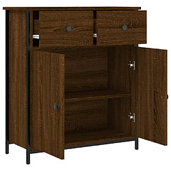 Acheter vidaXL Buffet chêne marron 70x30x80 cm bois d'ingénierie