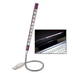 Wewoo Lampe USB Violet Éclairage LED USB ultra-lumineux 10 LEDs