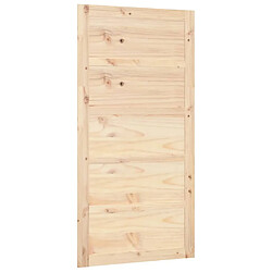 vidaXL Porte de grange 100x1,8x204,5 cm Bois massif de pin