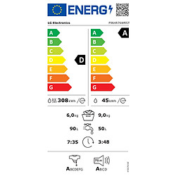 Lave-linge séchant 9/6kg 1400 tours/min blanc - F964R76WRST - LG