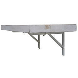 Acheter Mendler Table murale HWC-H48, table pliante murale en bois massif ~ 100x50cm shabby blanc