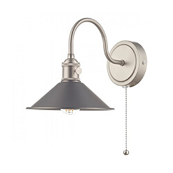 Luminaire Center Applique murale Hadano Étain antique,chrome antique 1 ampoule 20cm