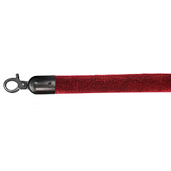 Materiel Chr Pro Cordon Velours pour Poteau Longueur 157 cm Raccord RVS - Veba - Rouge1570 