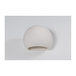 Luminaire Center Applique murale GLOBE céramique blanc 1 ampoule