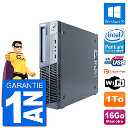 PC Lenovo M91p SFF Intel G630 RAM 16Go Disque Dur 1To Windows 10 Wifi - Occasion