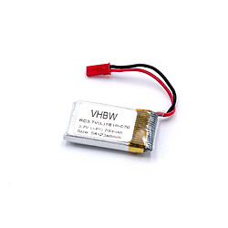 vhbw Li-Polymer Batterie 700mAh (3.7V) Mini-JST pour la construction de modèles comme Revell DIDP1100, Revell 23951, 44192.