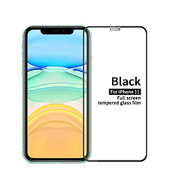 Protecteur écran en verre trempé anti-explosion noir pour votre Apple iPhone 11 6.1 pouces/XR