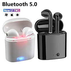 GUPBOO i7s tws écouteurs sans fil bluetooth 5.0 écouteurs de sport intra-auriculaires casque avec micro et boîtier de charge écouteurs pour tous les smartphones 