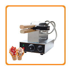 Macchina per Waffle Elettrica 1400 W Antiaderente con Rotazione di 180 ° 50-250 ° C