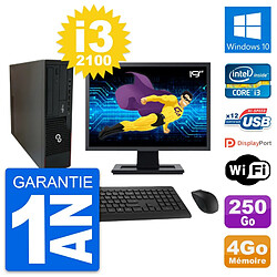 PC Fujitsu E910 DT Ecran 19" Intel i3-2100 RAM 4Go Disque 250Go Windows 10 Wifi · Occasion 